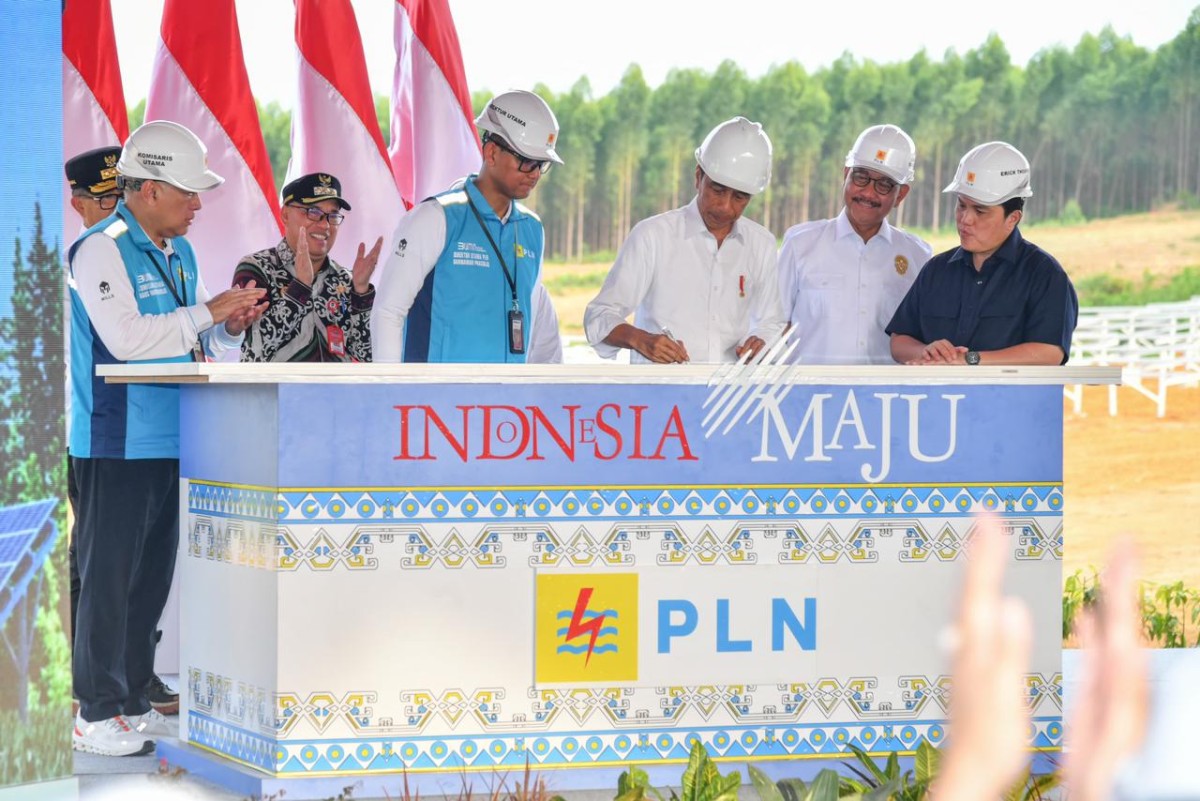 Terangi Ibu Kota Negara Nusantara Pln Sambungkan Plts Tahap I Dengan