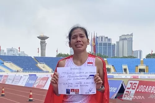 Tangis Odekta Naibaho Pecah Saat Sabet Emas SEA Games Vietnam