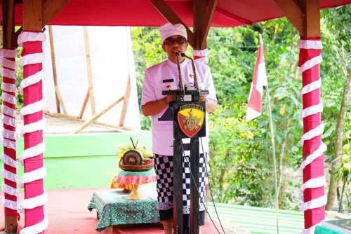 Bupati Tabanan Menghadiri Peresmian Pompa Hydram di Desa Tangguntiti