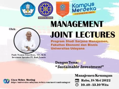 Management Joint Lectures Peminatan Manajemen Keuangan Mata Kuliah Manajemen Keuangan