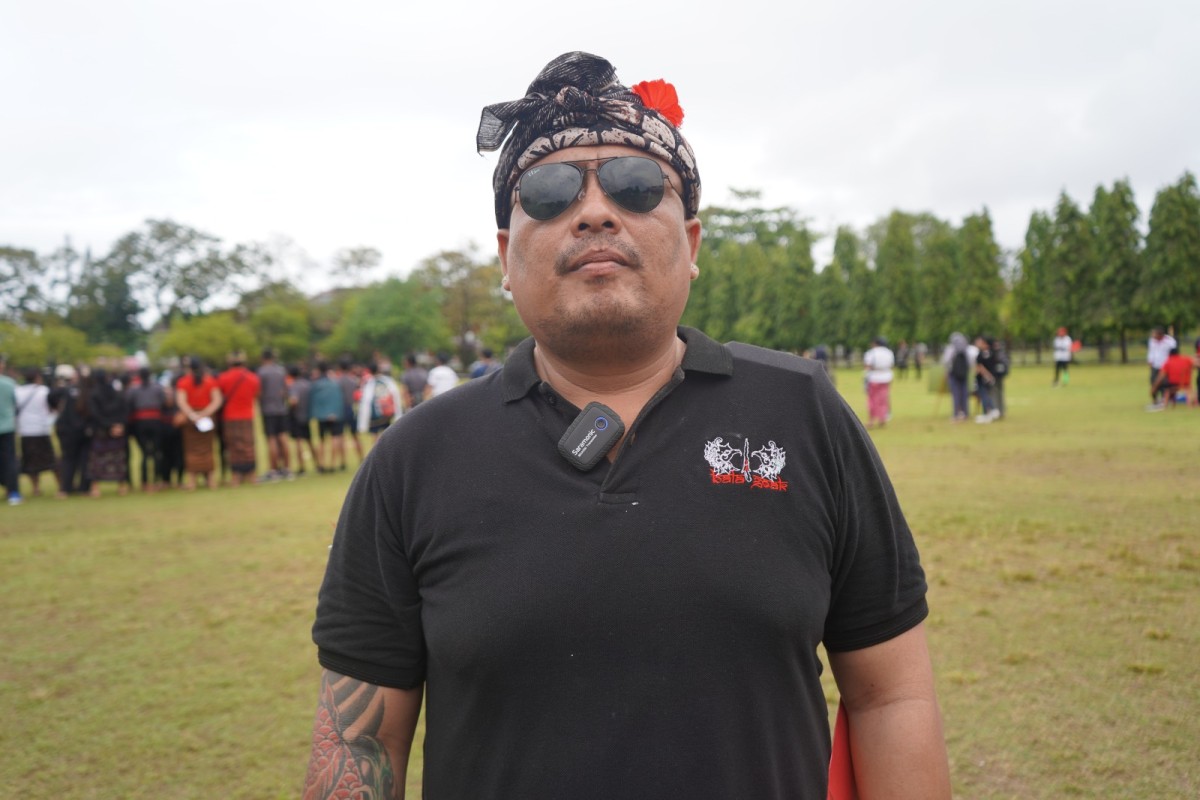 Ketua Komunitas Bala Goak Desa Panji, Gusti Putu Agus Suputra Jaya.