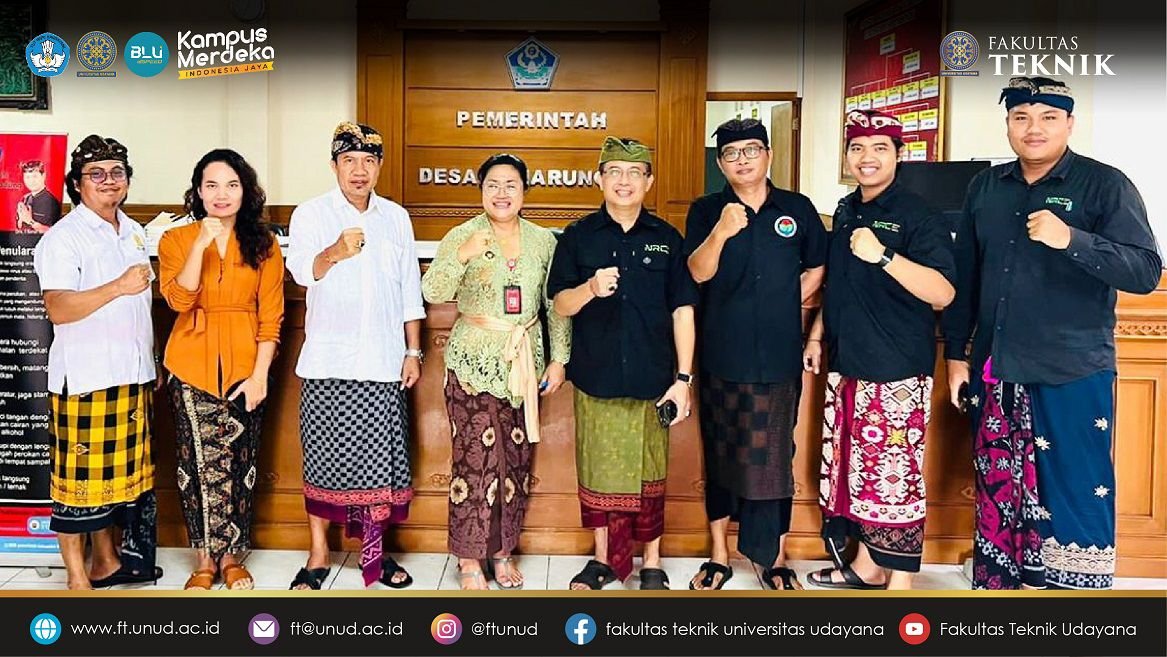 Pengabdian Kepada Masyarakat Fakultas Teknik Universitas Udayana Mengenai sosialisasi Kajian Sistem Penanganan Sampah Berbasis Sumber Di Desa Penarungan Badung