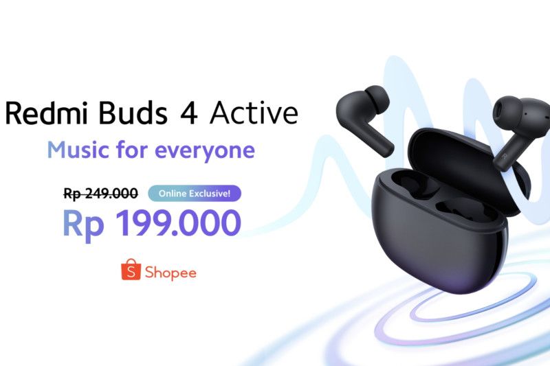 Xiaomi Hadirkan Redmi Buds 4 Active Earbuds AIoT Terbaru dengan