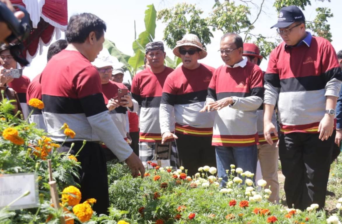 Bupati Sanjaya Dampingi Gubernur Koster Launching Gemitir Bali Sudamala di Baturiti