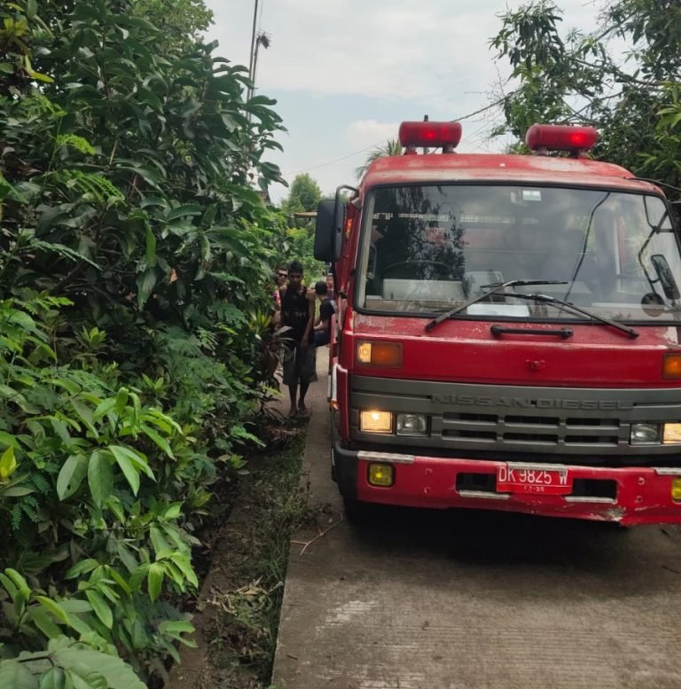Unit mobil pemadam kebakaran (Damkar) Jembrana, saat menangani kebakaran rumah salah satu warga di Mendoyo, beberapa waktu lalu.