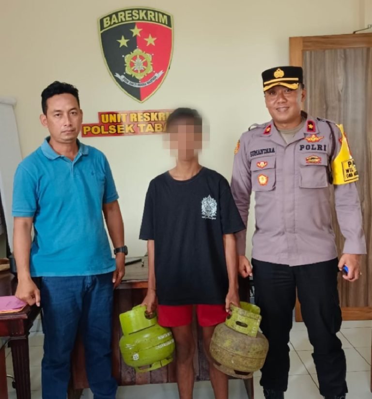 Curi Dua Tabung Gas 3 Kg, Pelajar SMP Diamankan