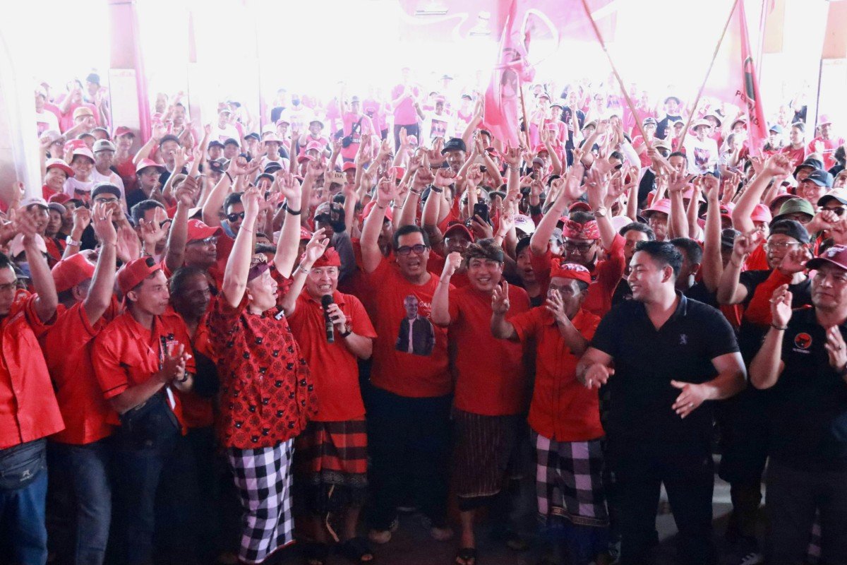Sanjaya Hadiri Kampanye Akbar Ganjar-Mahfud Ranting PDI Perjuangan Desa Kesiut