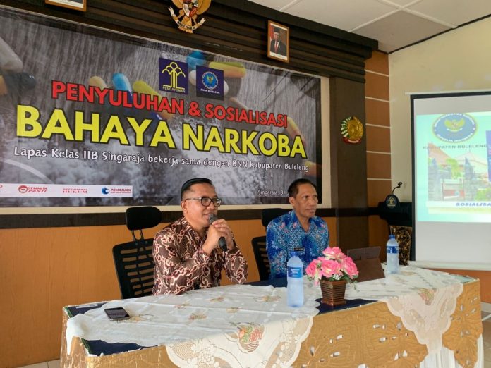 Puluhan Napi di Lapas Singaraja Dapat Edukasi Bahaya Narkoba