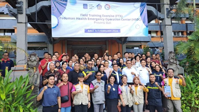 Dinkes Bali Gelar Latihan Krisis Kesehatan Bersama AIHSP dan FK-KMK UGM