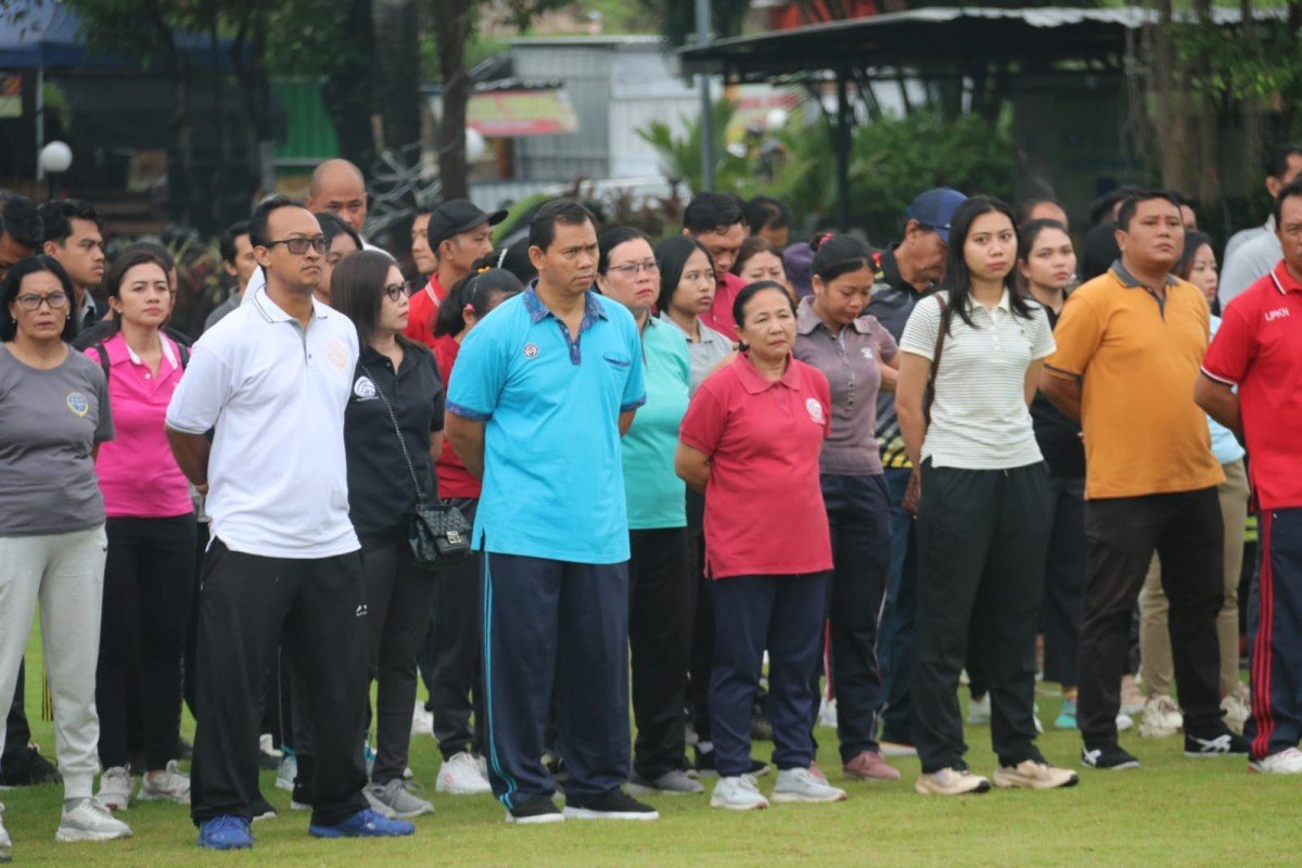 Pelaksanaan Apel Krida Pemerintah Kabupaten Buleleng hari ini, Jumat 23 Februari 2024