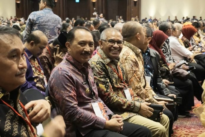 Penjabat (Pj) Bupati Klungkung, I Nyoman Jendrika saat mengikuti Rapat Koordinasi (Rakor) Persiapan Pengadaan Aparatur Sipil Negara (ASN) Tahun 2024 di Jakarta, pada Kamis 14 Maret 2024.