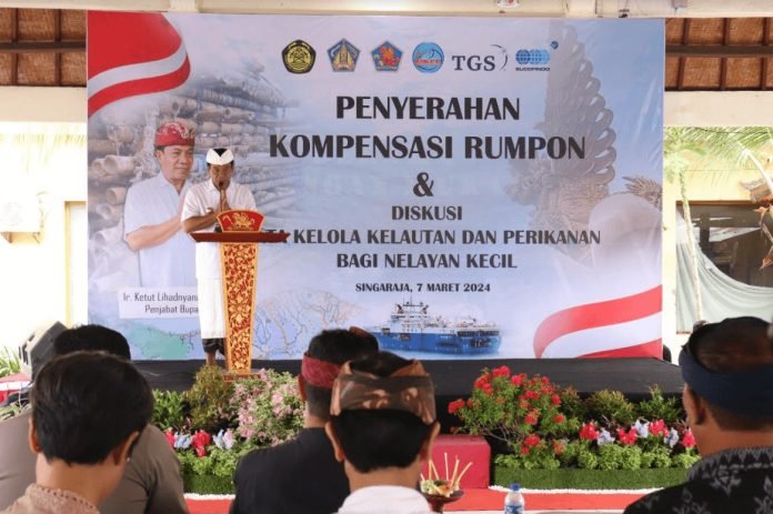 Penjabat (Pj) Bupati Buleleng, Ketut Lihadnyana, mendorong PT. TGS Geophysical Indonesia untuk segera mencairkan biaya kompensasi rumpon bagi 60 nelayan di Buleleng.