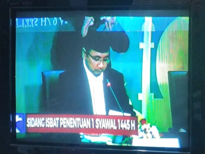 Hasil tangkap layar sidang, Selasa 9 April 2024.