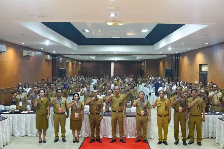 Kepala Dinas Pendidikan, Kepemudaan dan Olahraga Kabupaten Badung, I Gusti Made Dwipayana saat hadiri Workshop Penguatan Implementasi Kurikulum Merdeka Tahun 2024.