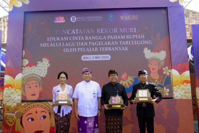 BI Bali Catat Rekor MURI dalam Edukasi Cinta Rupiah di Denpasar