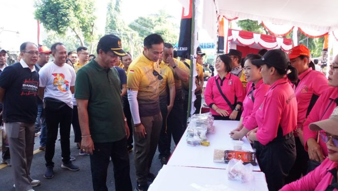Pj Bupati Buleleng Apresiasi Bazar UMKM Polres Serangkaian HUT ke-78 Bhayangkara