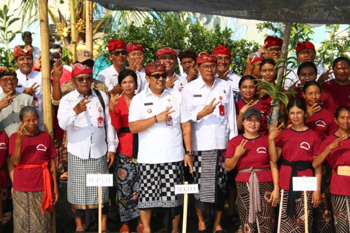 Perhatian Terhadap Sektor Pertanian, Bupati Tabanan Tanam Cabai Bersama KWT Dukuh Mesari, Desa Bongan, Tabanan