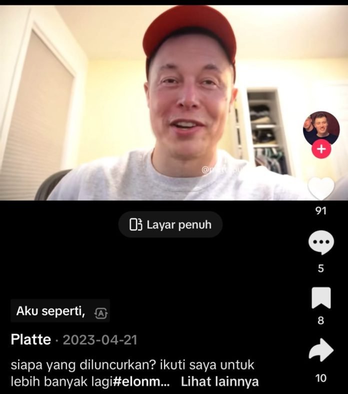 Hasil tangkap layar video di media sosial yang menampilkan CEO Tesla dan SpaceX, Elon Musk, tampak mabuk karena pengaruh obat.