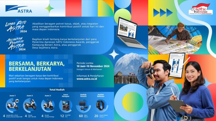 Pendaftaran Lomba Foto dan Anugerah Pewarta Astra 2024 Resmi Dibuka, Ini Persyaratannya