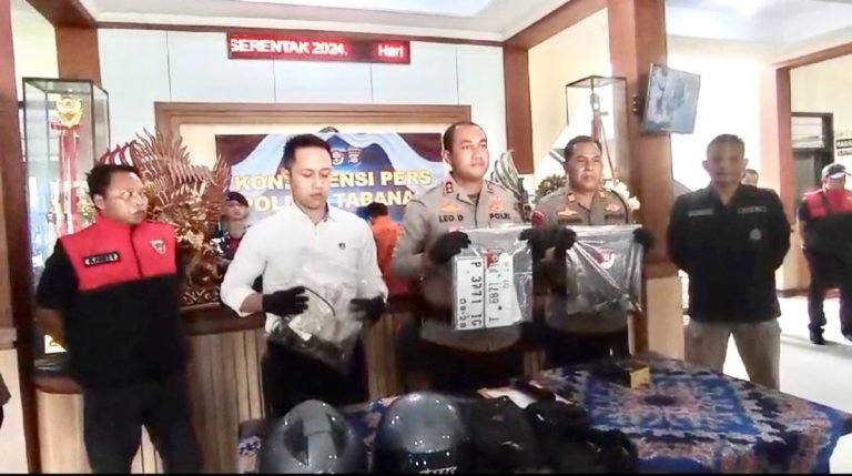 Polres Tabanan Tangkap Sindikat Curanmor Lintas Provinsi