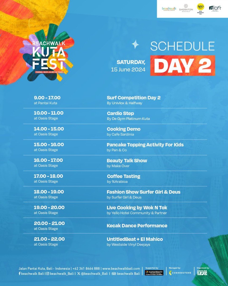 Schedule Hari Kedua