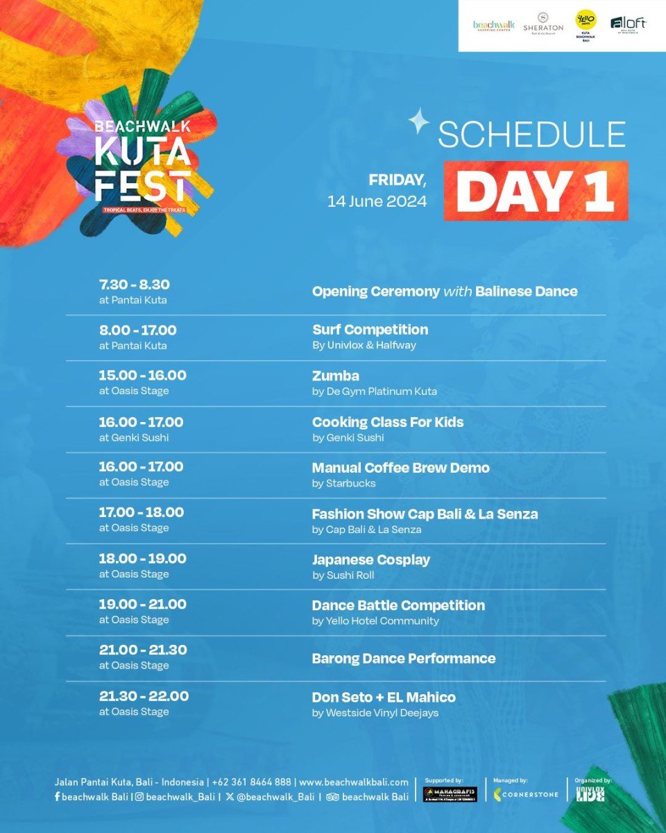 Schedule Hari Pertama