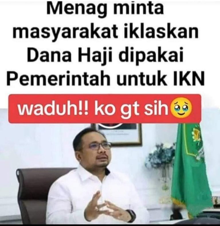 Tangkapan Layar Artikel Menteri Agama Yaqut Minta Dana Haji untuk IKN Ternyata Hoaks