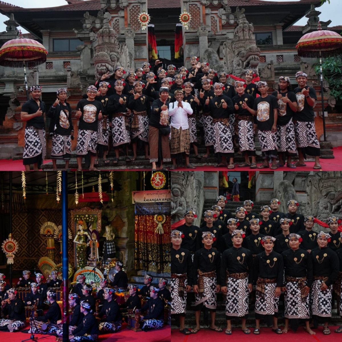 Sanggar Ariwangsa memperkenalkan kembali gamelan angklung, jenis gamelan Bali yang termasuk dalam kategori gamelan tua (wayah).