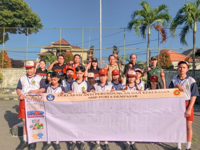 SMP PGRI 2 Denpasar Deklarasikan Sekolah Anti Perundungan pada MPLS Tahun Ajaran 2024/2025