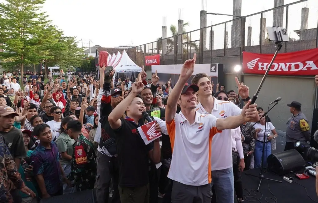 Serunya Touring Honda PCX di MotoGP Mandalika, Bikers Bertemu Pebalap Dunia