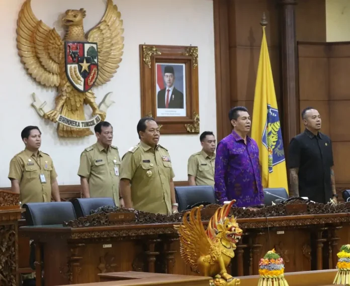 DPRD Provinsi Bali mengadakan Rapat Paripurna ke-5 masa persidangan I tahun 2024 yang dipimpin langsung oleh Dewa Made Mahayadnya, SH.