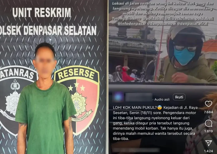 Insiden pemukulan yang viral di media sosial menemui titik terang. Tim Opsnal Reskrim Polsek Denpasar Selatan berhasil mengamankan pelaku