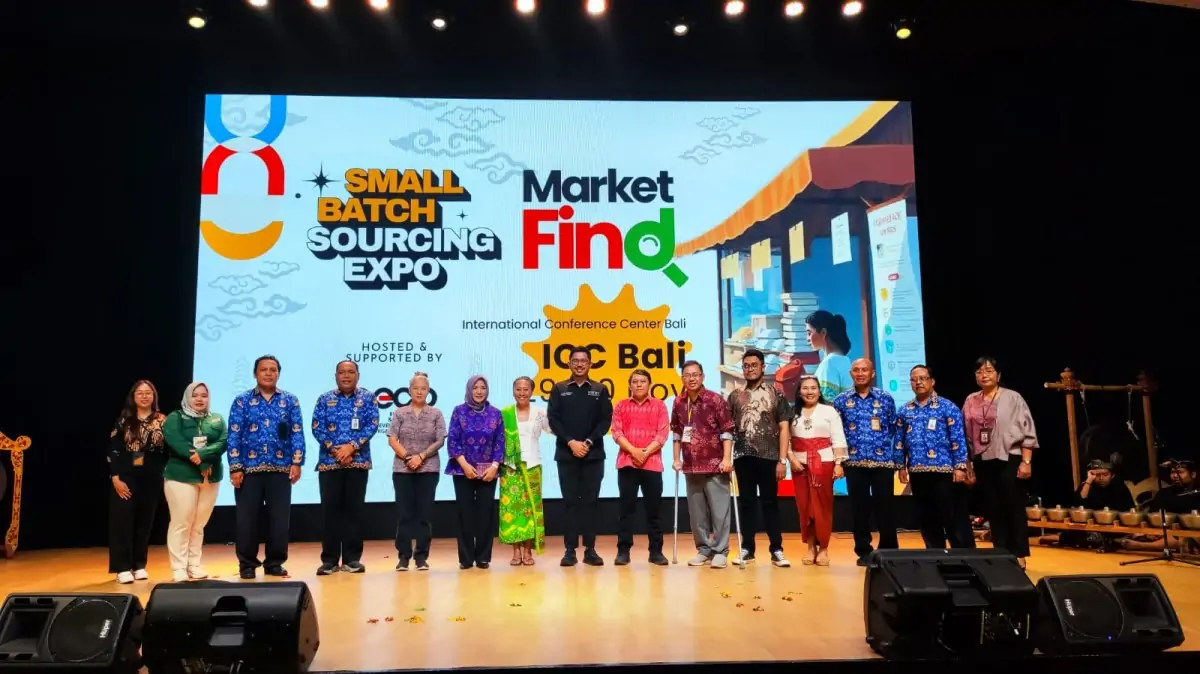 Pembukaan MarketFind 2024, sebuah pameran B2B bertajuk Small Batch Sourcing Expo, pada 29-30 November 2024 di International Conference Center Bali, Kuta