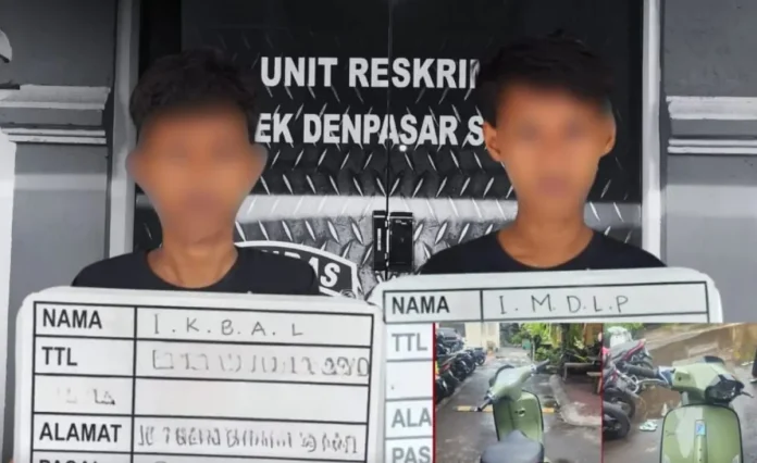 Aksi pencurian kendaraan bermotor (curanmor) yang dilakukan dua pelajar viral di media sosial setelah keduanya diamankan warga