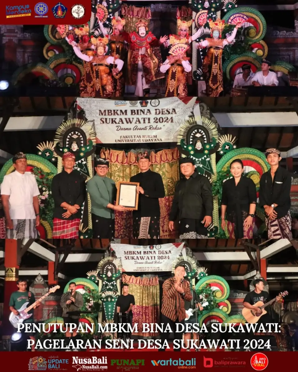 Penutupan MBKM Bina Desa Sukawati, Pagelaran Seni Desa Sukawati 2024