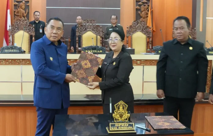 Rapat Paripurna I DPRD Kabupaten Jembrana Masa Persidangan I Tahun Sidang 20242025 berlangsung pada hari Senin, 13 Januari 2025