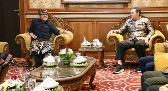 Wakil Wali Kota Denpasar, I Kadek Agus Arya Wibawa, menerima kunjungan kerja dari Pemerintah Kota Serang, Banten pada Kamis 22 Mei 2025
