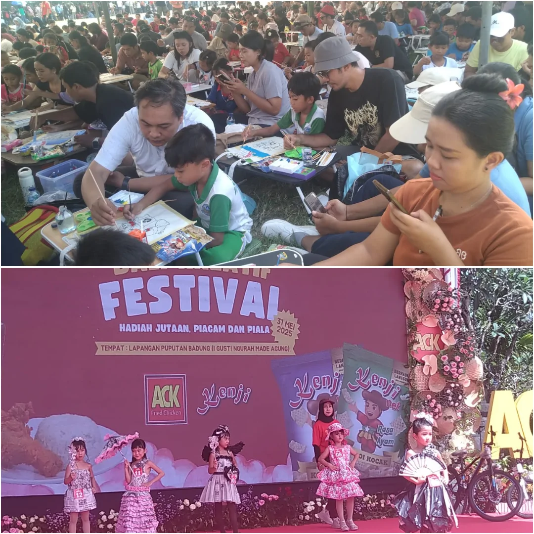 ACK Bali Kreatif festival 2025 menghadirkan lomba yang diikuti oleh peserta dari jenjang PAUD, TK, SD, SMP.