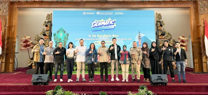 Kemenekraf dan Bank Indonesia menggelar pelatihan Gen Matic 2025 di Bali untuk melatih generasi muda menjadi talenta digital dan wirausaha kreatif. Kemenekraf dan Bank Indonesia menggelar pelatihan Gen Matic 2025 di Bali untuk melatih generasi muda menjadi talenta digital dan wirausaha kreatif.