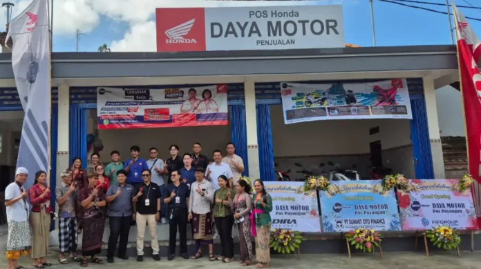Honda Daya Motor Gianyar resmi membuka Pos Penjualan terbaru di wilayah Payangan, tepatnya di Banjar Bayad, Desa Melinggih Kelod