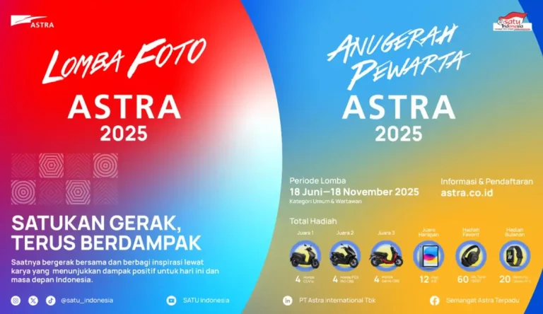 Astra kembali menyelenggarakan ajang tahunan bergengsi Lomba Foto Astra dan Anugerah Pewarta Astra 2025 yang resmi dibuka mulai 18 Juni