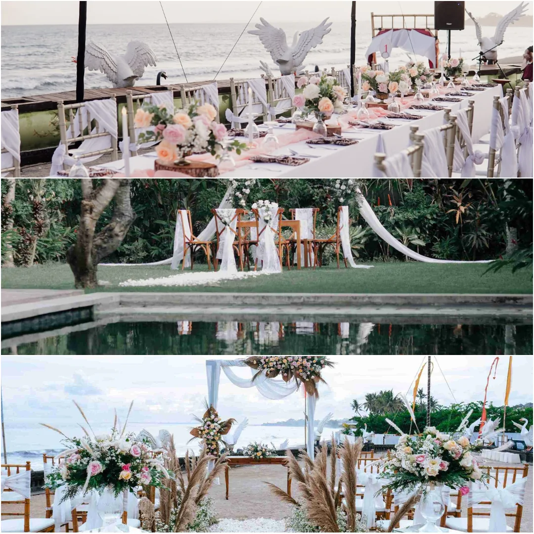 Desa Swan Villas & SPA Keramas menawarkan lokasi pernikahan romantis di tepi pantai dengan nuansa Bali, layanan terbaik, dan pemandangan memukau.