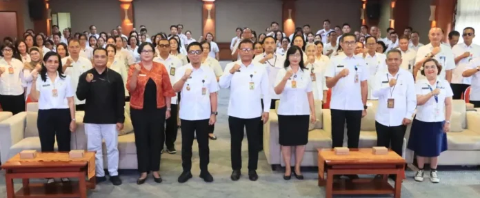Pemerintah Kota Denpasar terus memperkuat sistem pelayanan publik yang berintegritas melalui kegiatan Sosialisasi Pengawasan Pelayanan Publik