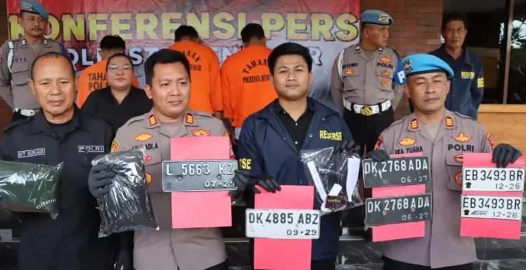 Dua Pelaku Curanmor Diciduk Polsek Denpasar Selatan, Sudah Beraksi di Enam Lokasi