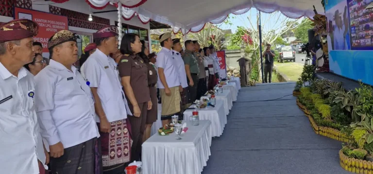 Presiden Republik Indonesia, Prabowo Subianto, meresmikan secara resmi 51 Koperasi Desa (KopDes) Merah Putih di Kabupaten Jembrana
