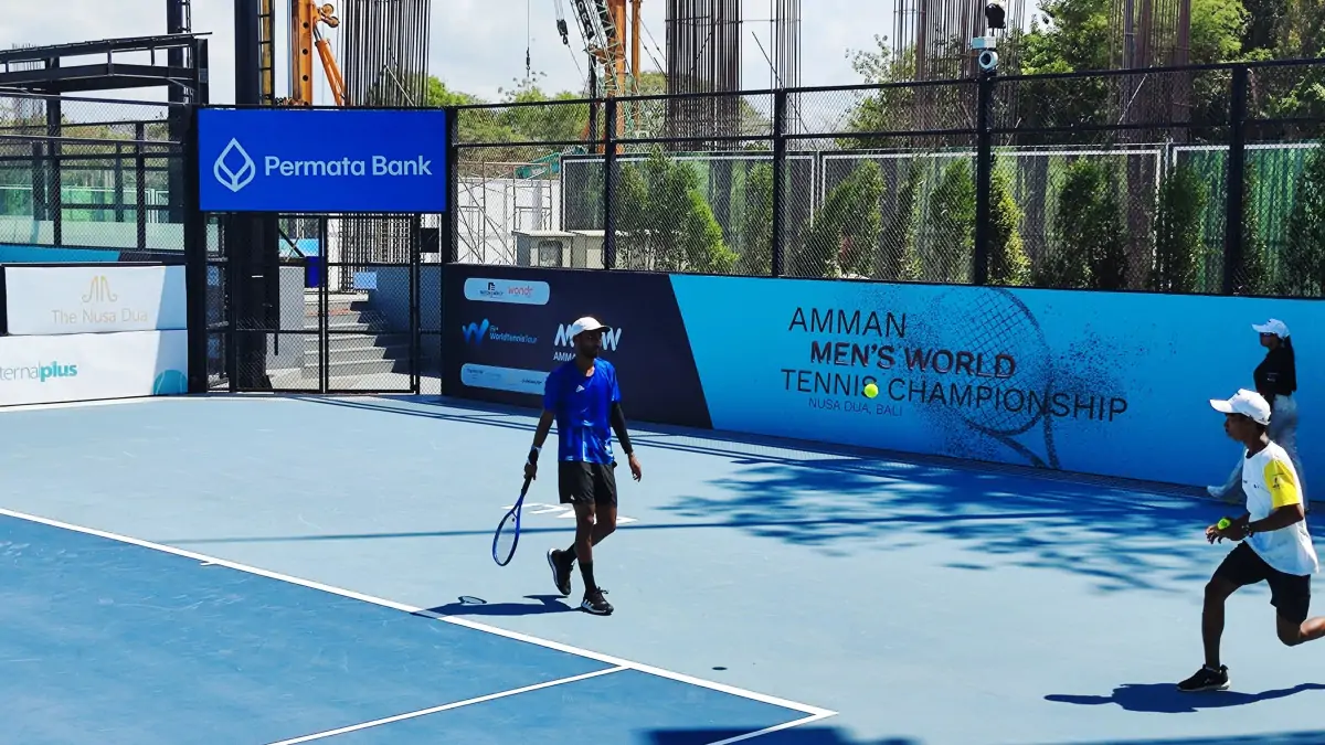 Salah satu Atlet yang bertanding di AMMAN Men’s World Tennis Championship 2025.