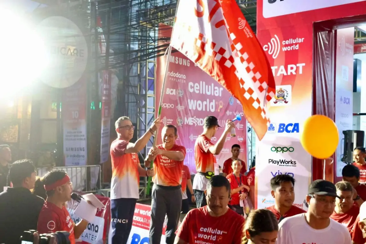 Cellular World Merdeka Run 2025 Meriahkan HUT Ke-80 RI di Denpasar