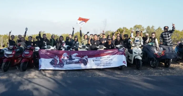 Komunitas Honda Stylo Bali Rayakan HUT ke-80 RI dengan Konvoi Merdeka dan Aksi Sosial