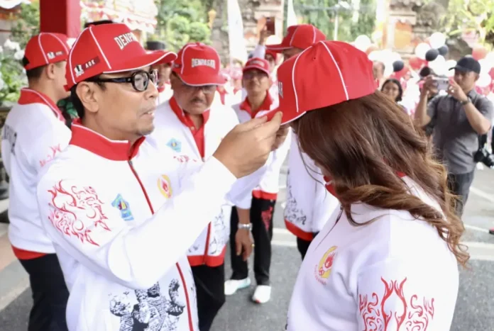 Semangat juang mengiringi pelepasan resmi Kontingen Kota Denpasar menuju ajang Pekan Olahraga Provinsi (Porprov) Bali XVI Tahun 2025.