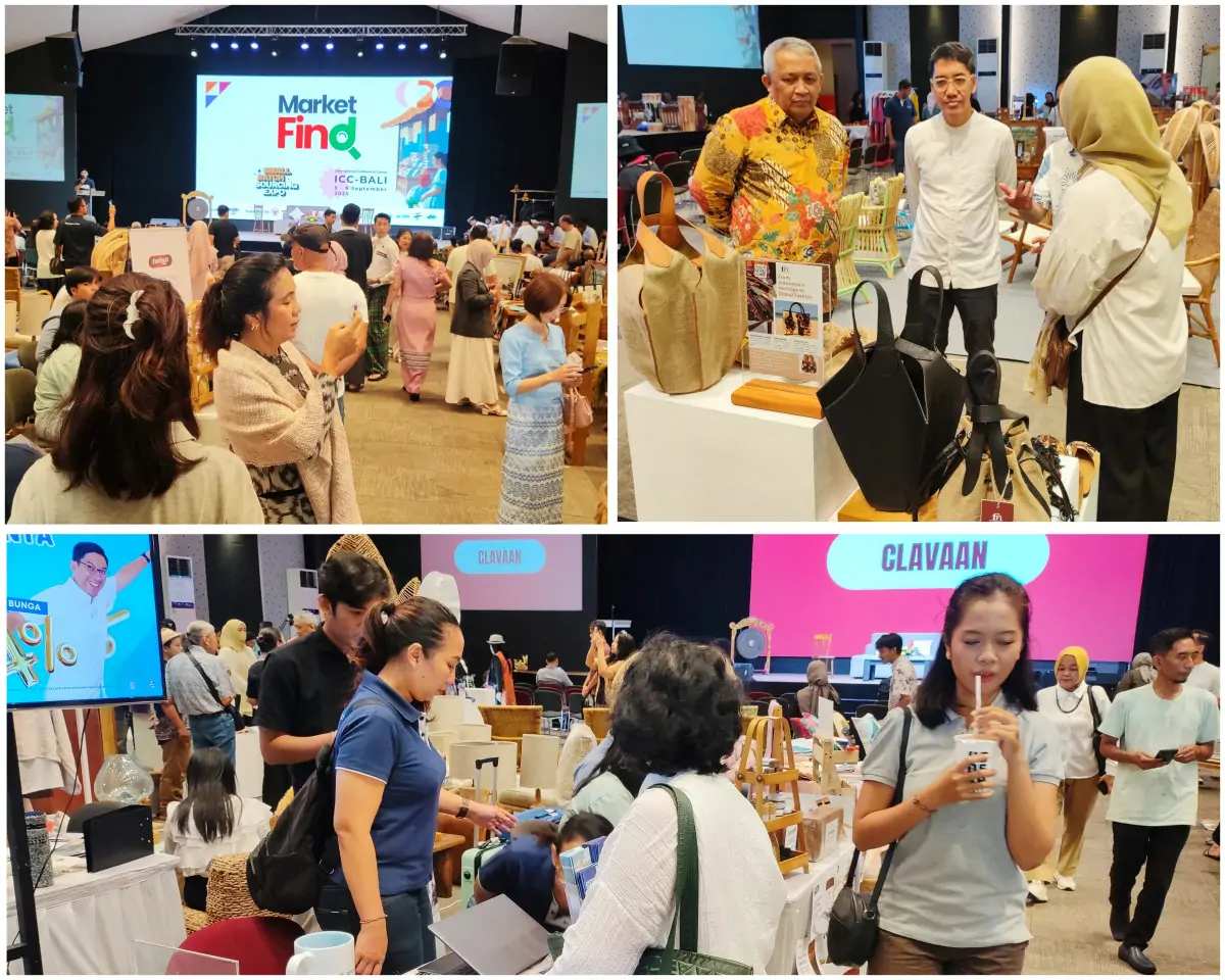 Ratusan both UMKM tampak berjejer memamerkan produk-produk terbaiknya di International Conference Center (ICC) Bali, Mal Bali Galeria, Jalan Bypass Ngurah Rai, Badung, Bali, Jumat 5 September 2025.